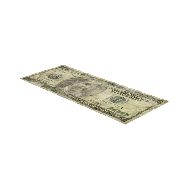 One Hundred: US 100 Dollar Bill Distressed PNG & PSD Images One Hundred: US 100 Dollar Bill Distressed PNG & PSD Images