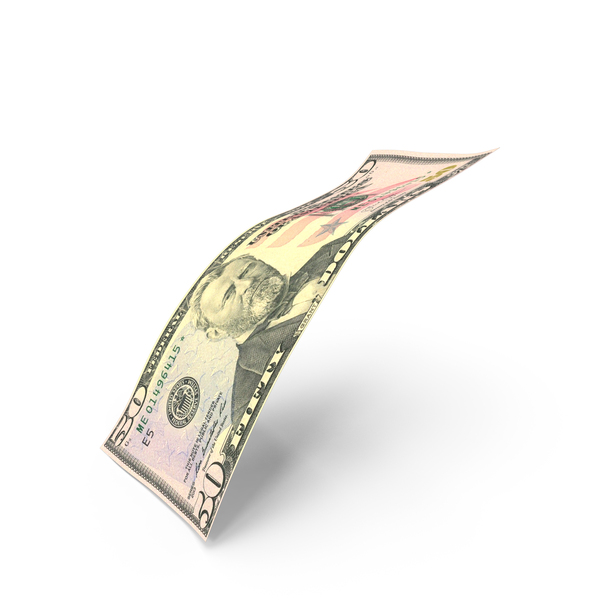 Fifty Bill: US 50 Dollar Money Note Single Fall PNG & PSD Images Fifty Bill: US 50 Dollar Money Note Single Fall PNG & PSD Images
