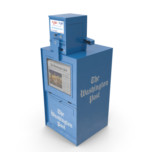 Street Dispenser: US Newspaper Box PNG & PSD Images