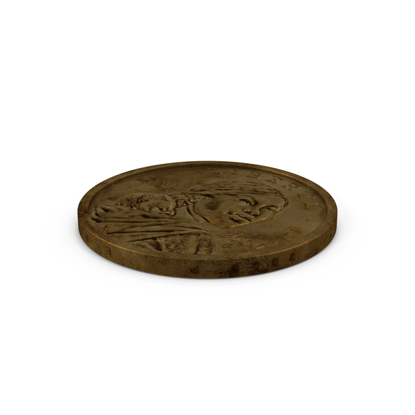硬币：美国Sacagawea Dollar衰老的PNG和PSD图像