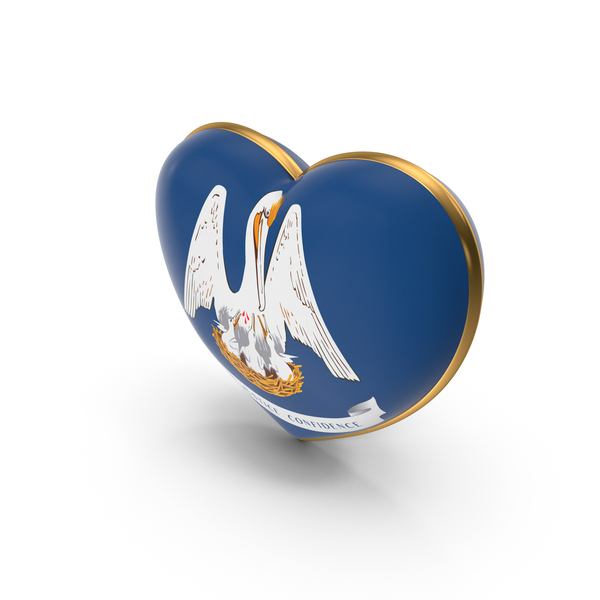 USA States Louisiana Flag Heart Dual Side PNG & PSD Images USA States Louisiana Flag Heart Dual Side PNG & PSD Images
