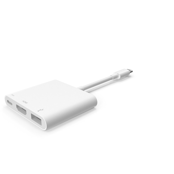 A/V Connector: USB Type C Digital AV Multiport Adapter PNG & PSD Images