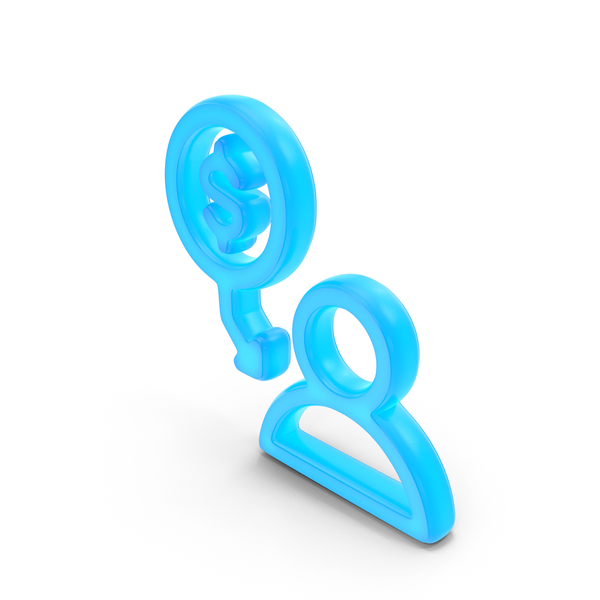 Symbols: User Cash Glowing Symbol PNG & PSD Images