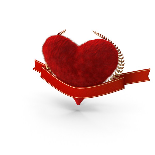 Shape: Valentine's Heart Banner PNG & PSD Images