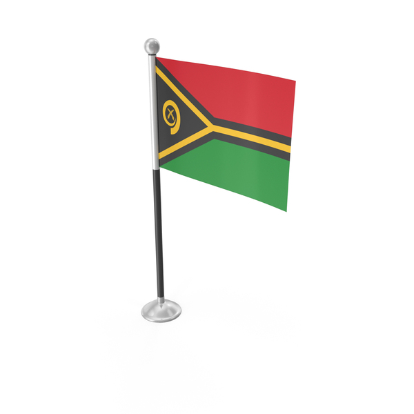 Vanuatu Desk Small Stand Flag PNG & PSD Images