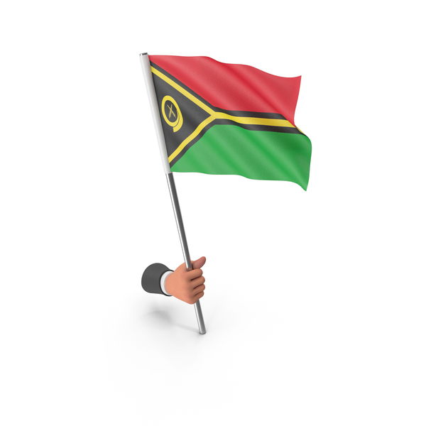 Vanuatu Hand Hold Flag PNG & PSD Images