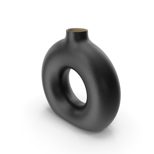 Modern: Vase Torus Black PNG & PSD Images Modern: Vase Torus Black PNG & PSD Images