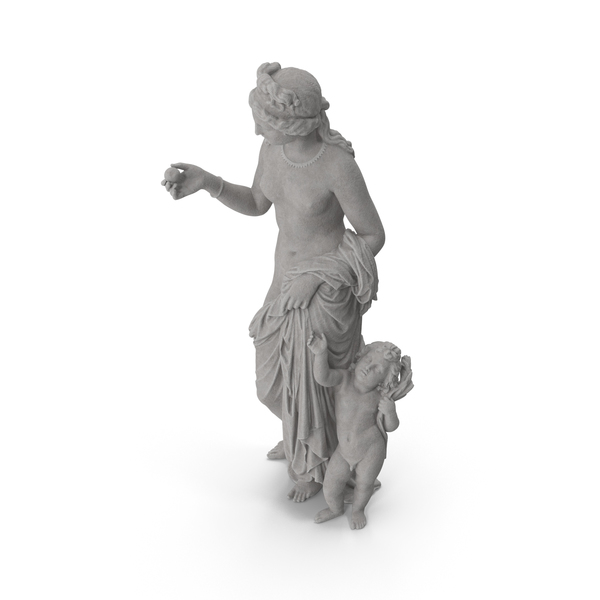 Woman Statue: Venus with Cupid Stone PNG & PSD Images Woman Statue: Venus with Cupid Stone PNG & PSD Images