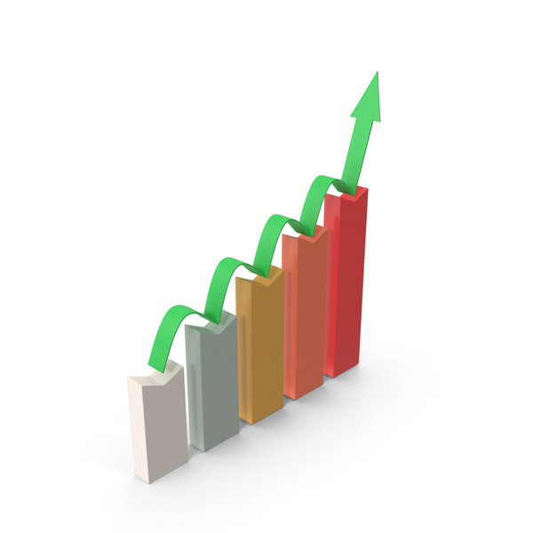 Bar Graph: Vertical Graphic Bars With Arrow PNG & PSD Images Bar Graph: Vertical Graphic Bars With Arrow PNG & PSD Images