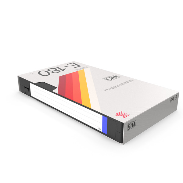 VHS E180 Video Cassette Tape with Cover PNG & PSD Images VHS E180 Video Cassette Tape with Cover PNG & PSD Images