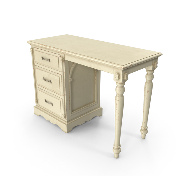 Victorian Desk Battered Bureau 016 PNG & PSD Images