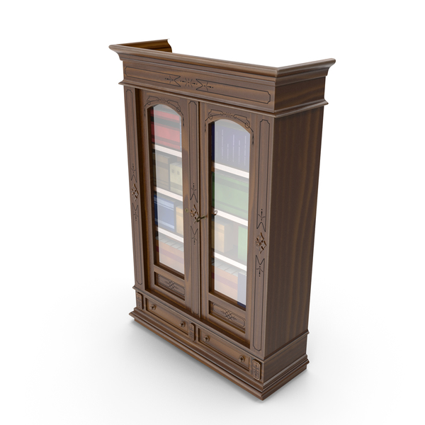 Victorian Wood Bookcase PNG Images & PSDs for Download | PixelSquid ...