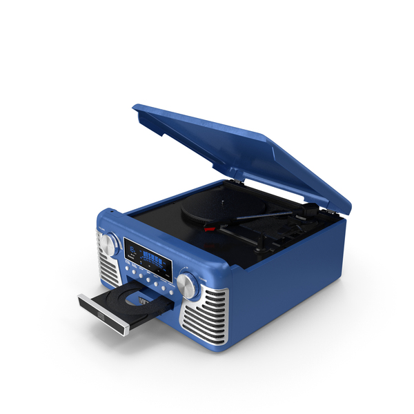 Victrola Blue Retro Turntable PNG & PSD Images Victrola Blue Retro Turntable PNG & PSD Images
