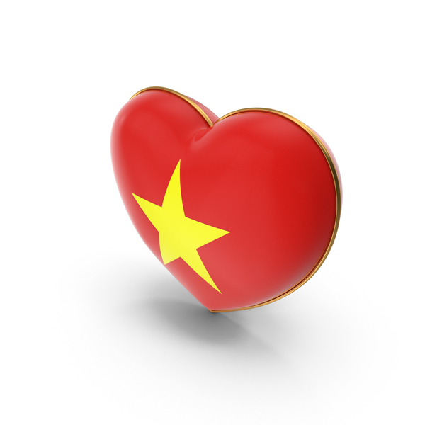 Vietnam Country Flag In Heart Golden Frame PNG & PSD Images Vietnam Country Flag In Heart Golden Frame PNG & PSD Images