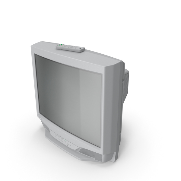Retro: Vintage 00s CRT TV with IR Control Off PNG & PSD Images Retro: Vintage 00s CRT TV with IR Control Off PNG & PSD Images