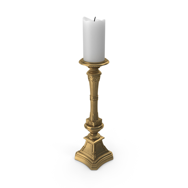 Vintage Brass Fluted Candlestick Holder PNG & PSD Images Vintage Brass Fluted Candlestick Holder PNG & PSD Images