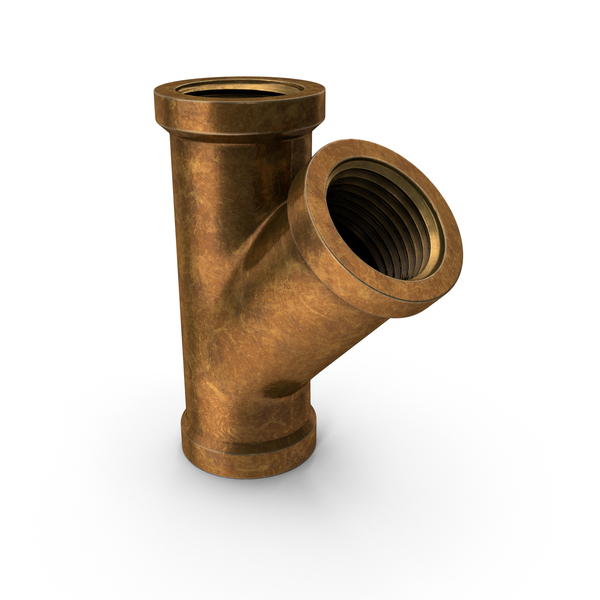 Industrial Pipes: Vintage Brass Pipe PNG & PSD Images