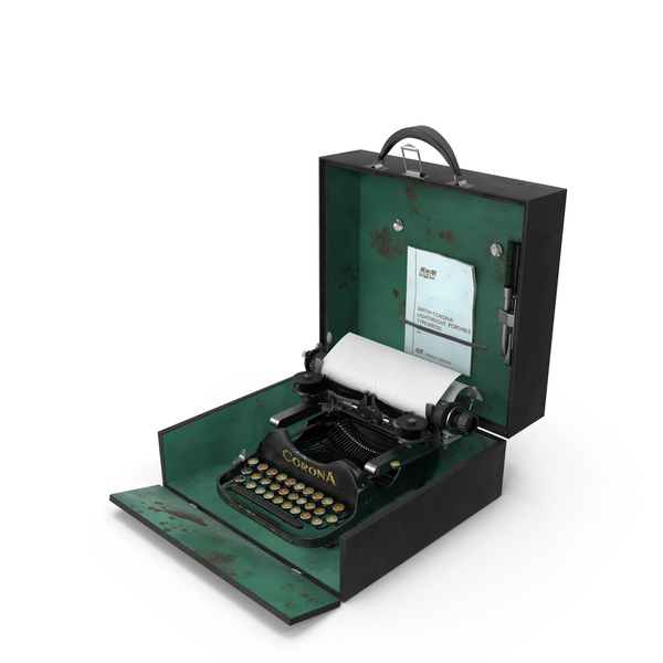 Vintage Corona Portable Typewriter PNG & PSD Images Vintage Corona Portable Typewriter PNG & PSD Images
