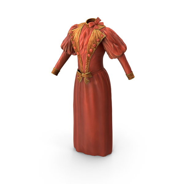 Formal Gown: Vintage Dress PNG & PSD Images
