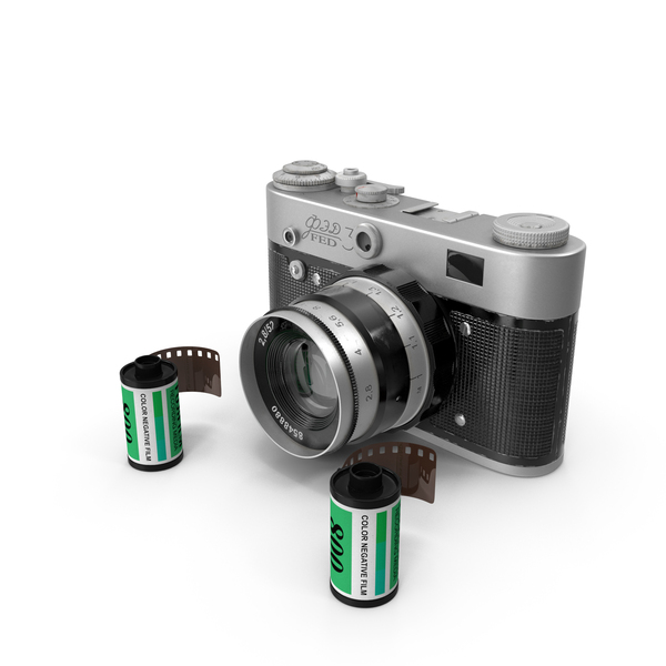 Antique: Vintage FED Film Camera Wth Film Rolls Fur PNG & PSD Images Antique: Vintage FED Film Camera Wth Film Rolls Fur PNG & PSD Images