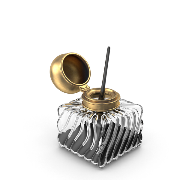 Ink: Vintage Glass Inkwell PNG & PSD Images Ink: Vintage Glass Inkwell PNG & PSD Images