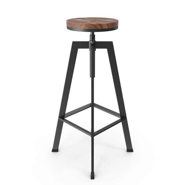 Bar Stool: Vintage Industrial Counter Barstool With Adjustable Seat PNG & PSD Images Bar Stool: Vintage Industrial Counter Barstool With Adjustable Seat PNG & PSD Images