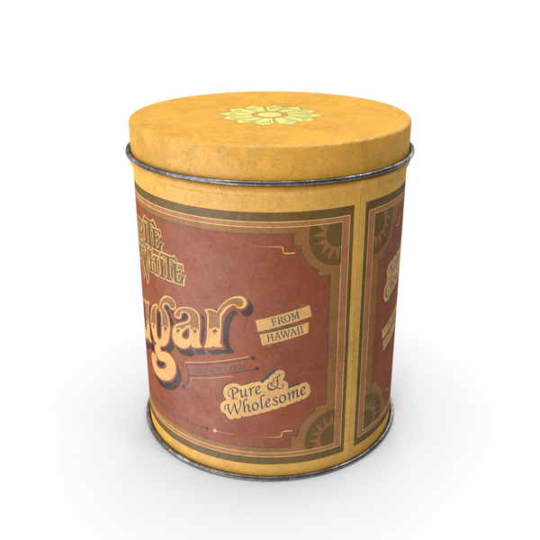 Food Container: Vintage Kitchen Tin PNG & PSD Images