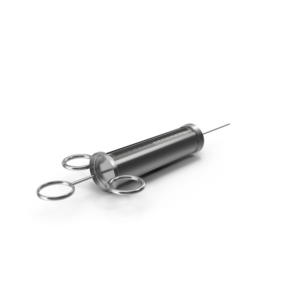Vintage Metal Syringe PNG & PSD Images