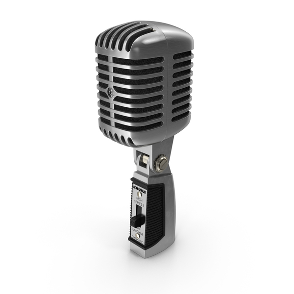 Retro: Vintage Microphone Shure 55SH Series II PNG & PSD Images Retro: Vintage Microphone Shure 55SH Series II PNG & PSD Images