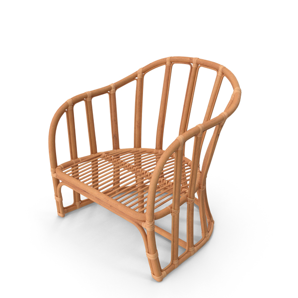 Arm Chair: Vintage Rattan Armchair PNG & PSD Images