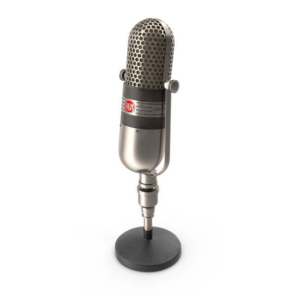 Retro: Vintage RCA Microphone PNG & PSD Images