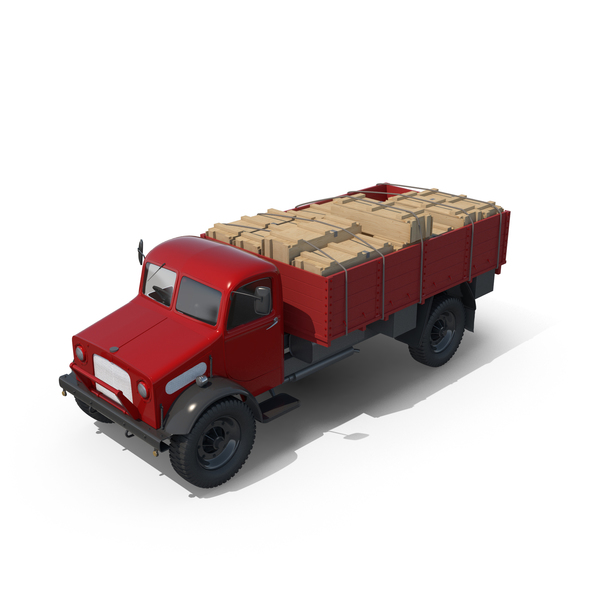 Transporter: Vintage Truck Loaded PNG & PSD Images Transporter: Vintage Truck Loaded PNG & PSD Images
