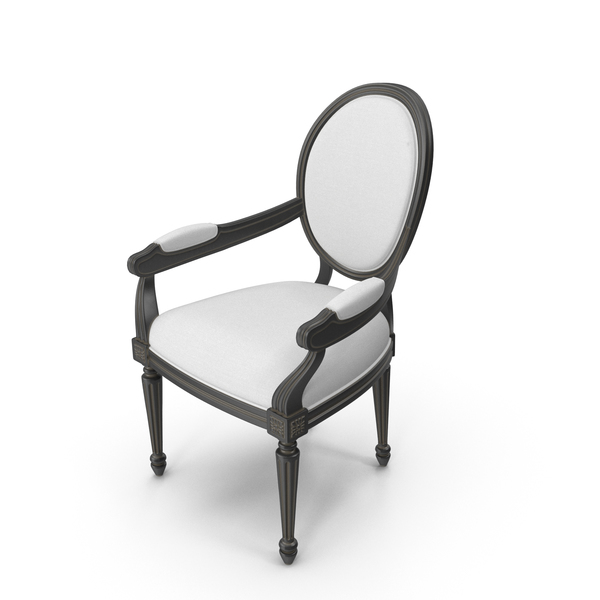 Arm: Vintage Wood French Round White Fabric Side Chair with Armrests PNG & PSD Images Arm: Vintage Wood French Round White Fabric Side Chair with Armrests PNG & PSD Images
