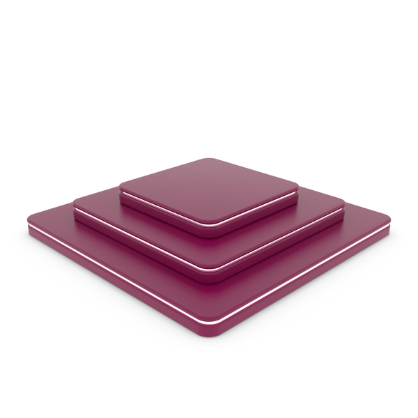 Display Stand: Violet Box Podium White Light. PNG & PSD Images