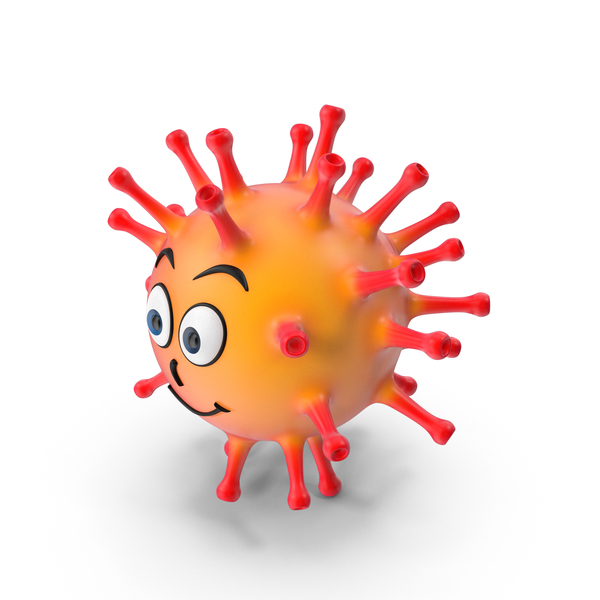 Cartoon Germ: Virus Character PNG & PSD Images