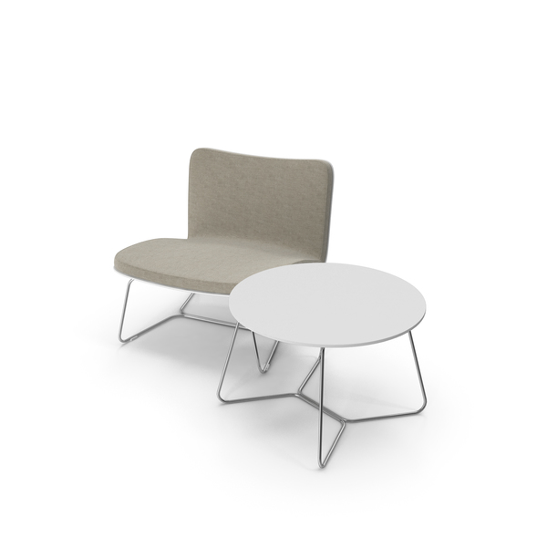 Cafe: Viteo Slim Table And Chair PNG & PSD Images