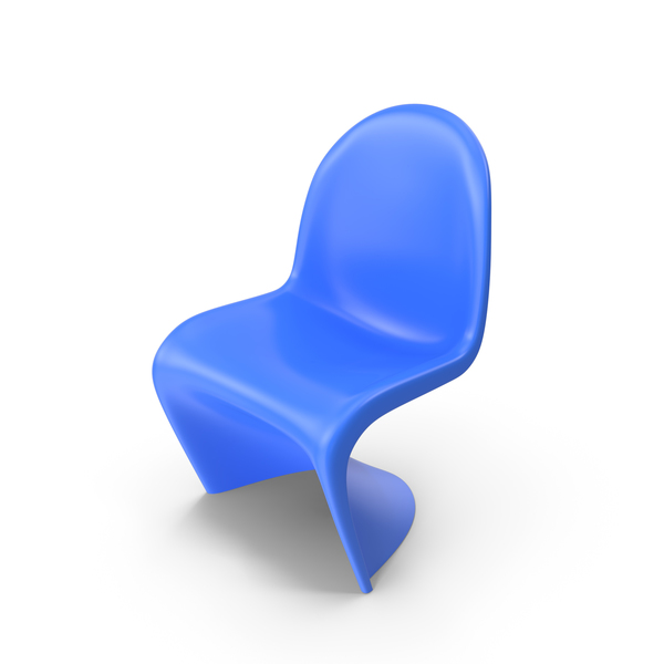 Chair: Vitra Panton Blue PNG & PSD Images Chair: Vitra Panton Blue PNG & PSD Images