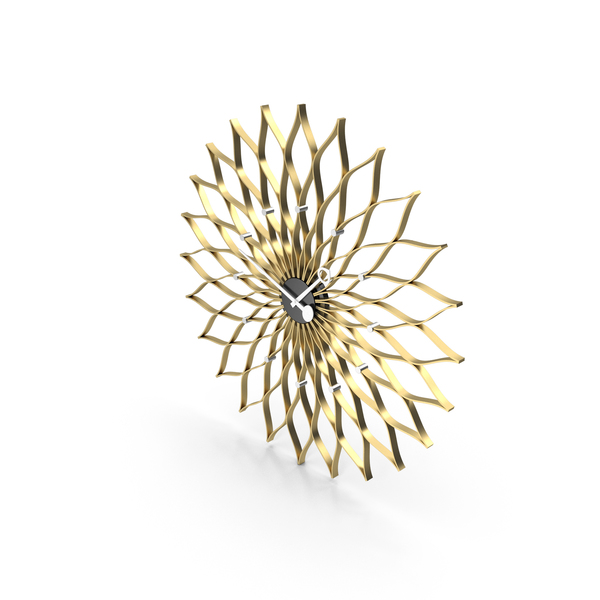 Vitra Sunflower Clock PNG & PSD Images Vitra Sunflower Clock PNG & PSD Images