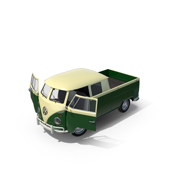 Truck: Volkswagen Type 2 Double Cab Pick-Up PNG & PSD Images