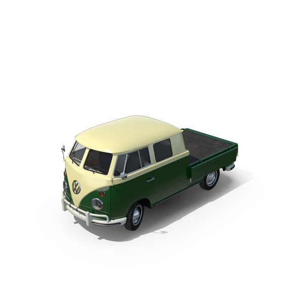 Truck: Volkswagen Type 2 Double Cab Pick-Up PNG & PSD Images