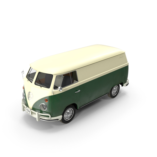 Volkswagen Type 2 Panel Van Simple Interior Green PNG & PSD Images Volkswagen Type 2 Panel Van Simple Interior Green PNG & PSD Images
