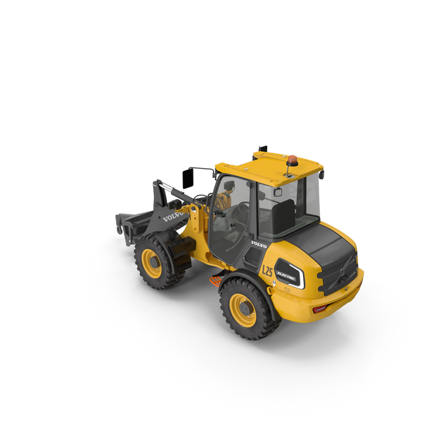 Wheel: Volvo L25 Electric Loader With Material Handling Arm Simple Interior PNG & PSD Images