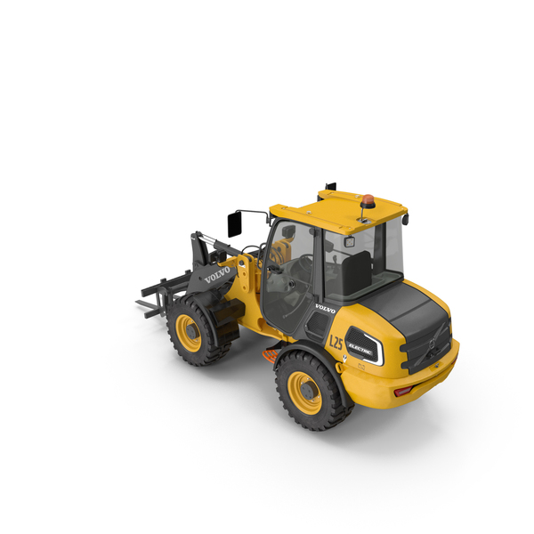 Wheel: Volvo L25 Electric Loader With Pallet Fork PNG & PSD Images Wheel: Volvo L25 Electric Loader With Pallet Fork PNG & PSD Images