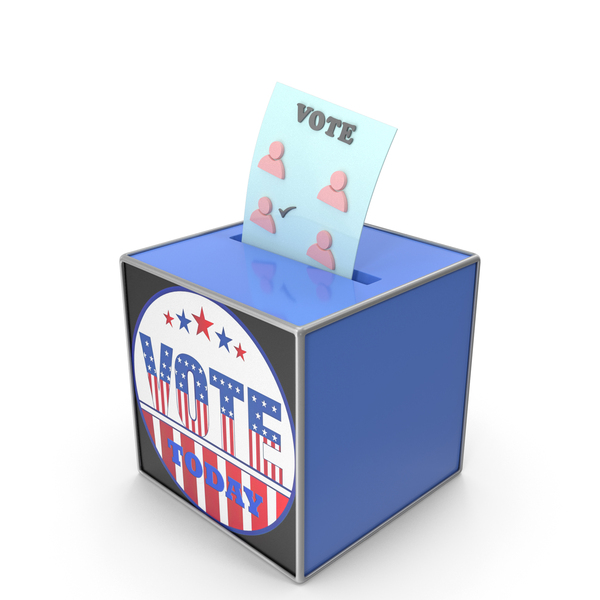 Vote Today Five Stars Ballot Box PNG & PSD Images