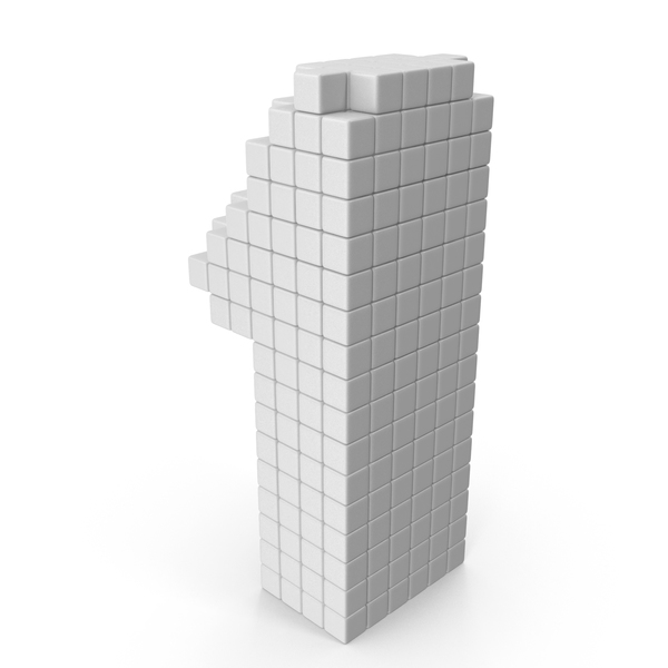 Number: Voxel 1 PNG & PSD Images Number: Voxel 1 PNG & PSD Images