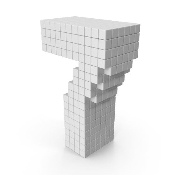 Number: Voxel 7 PNG & PSD Images Number: Voxel 7 PNG & PSD Images