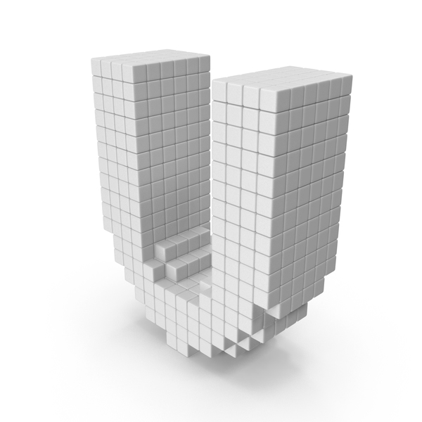 Language: Voxel U PNG & PSD Images