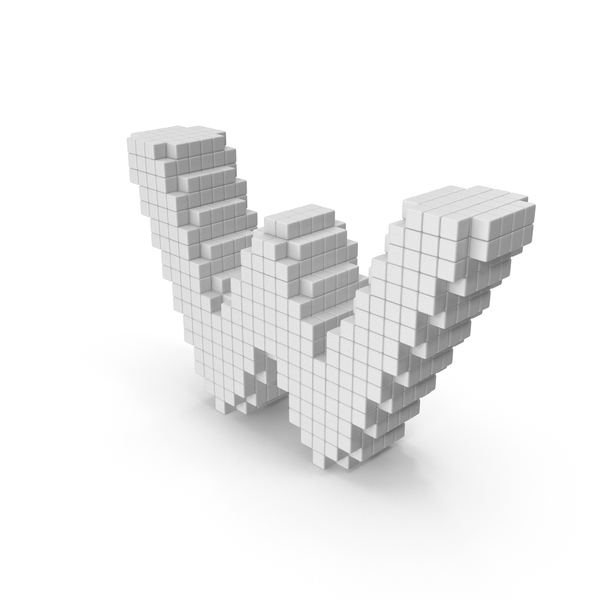 Language: Voxel W PNG & PSD Images Language: Voxel W PNG & PSD Images