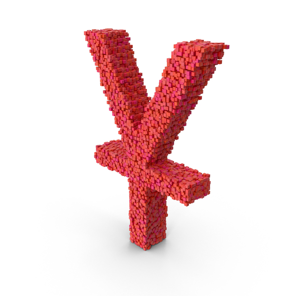Yen Sign: Voxel Yuan Symbol PNG & PSD Images Yen Sign: Voxel Yuan Symbol PNG & PSD Images