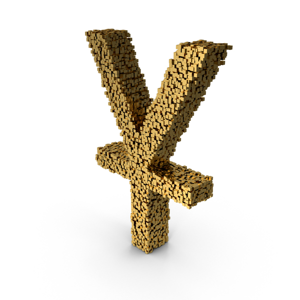 Yen Sign: Voxel Yuan Symbol PNG & PSD Images Yen Sign: Voxel Yuan Symbol PNG & PSD Images